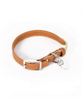 Leather Cat Collar Brown