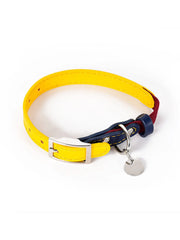 Leather Cat Collar Yellow