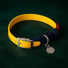 Breakaway Leather Cat Collar YELLOW