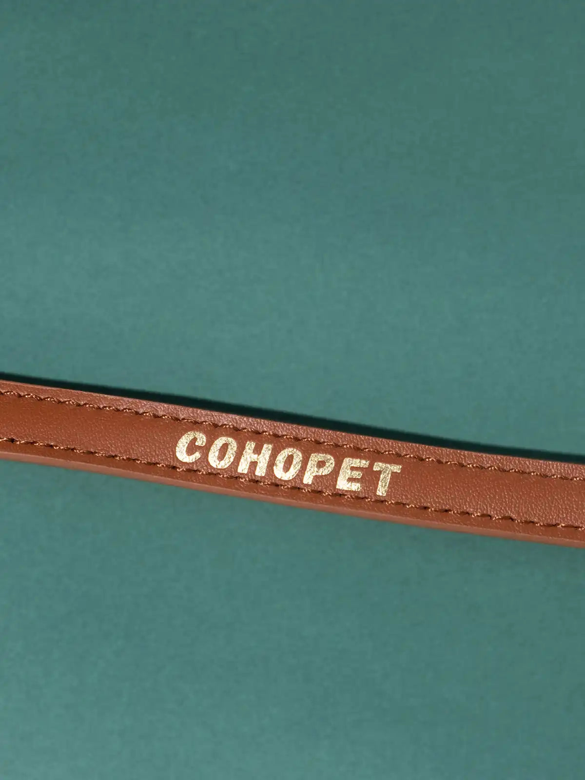 Genuine Leather Cat Collar Green