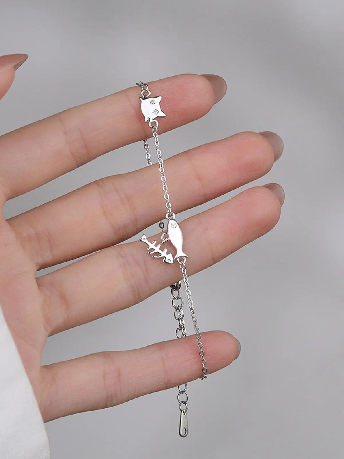Cat Fishbone Bracelet