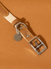 Breakaway Leather Cat Collar YELLOW