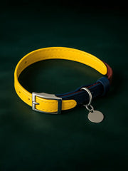 Breakaway Leather Cat Collar YELLOW